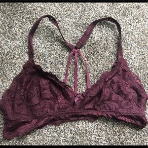Aerie maroon bralette